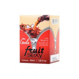 Массажное масло FRUIT SEXY Cola с ароматом колы и разогревающим эффектом - 40 мл.