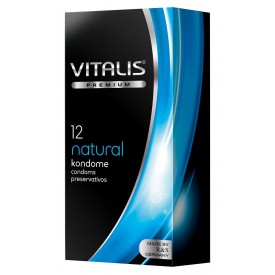 Классические презервативы VITALIS PREMIUM natural - 12 шт.